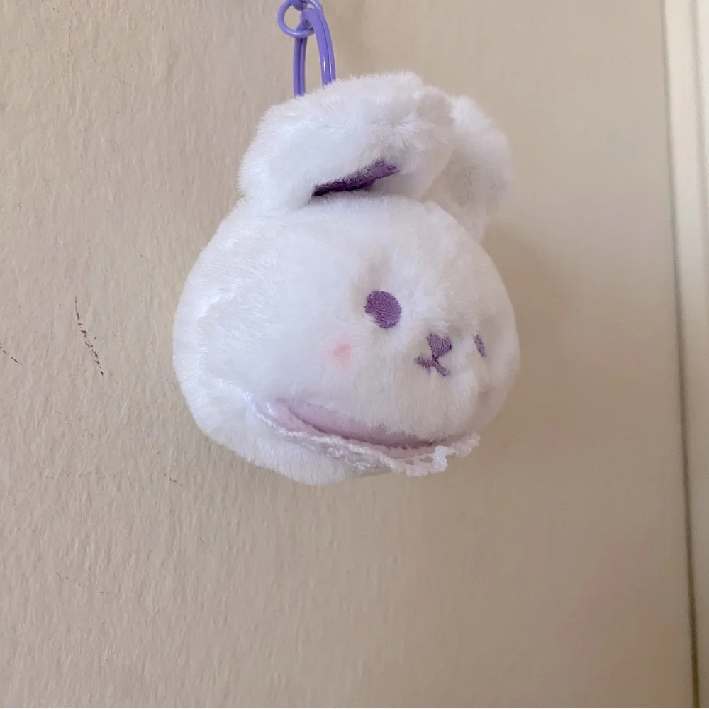 Kawaii Small Stuffed Bunny Keychain